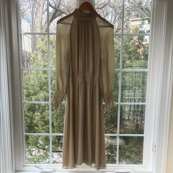 Tory Burch Dresses & Skirts - Tory Burch Elegant Polka Dot Dress in Beige